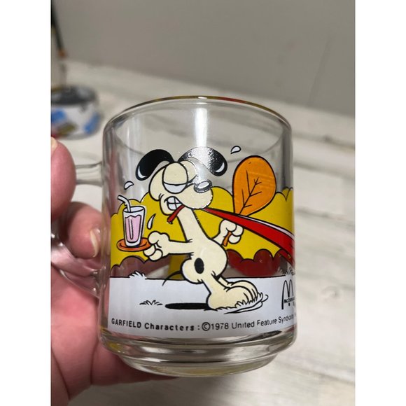 Vintage 1978 McDonald’s Jim Davis Garfield Collection glass mug - Picture 3 of 6